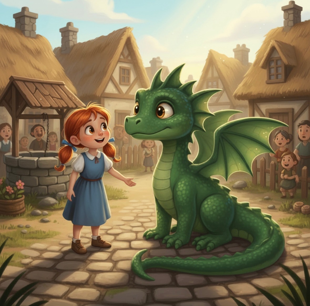 Angelo meeting a young girl